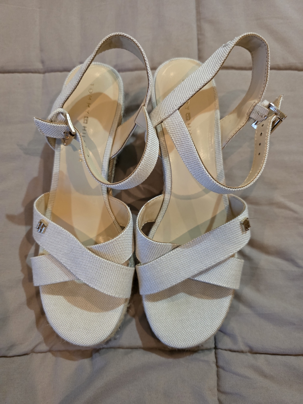 Tommy Hilfiger Beige Women’s Slingback Sandals